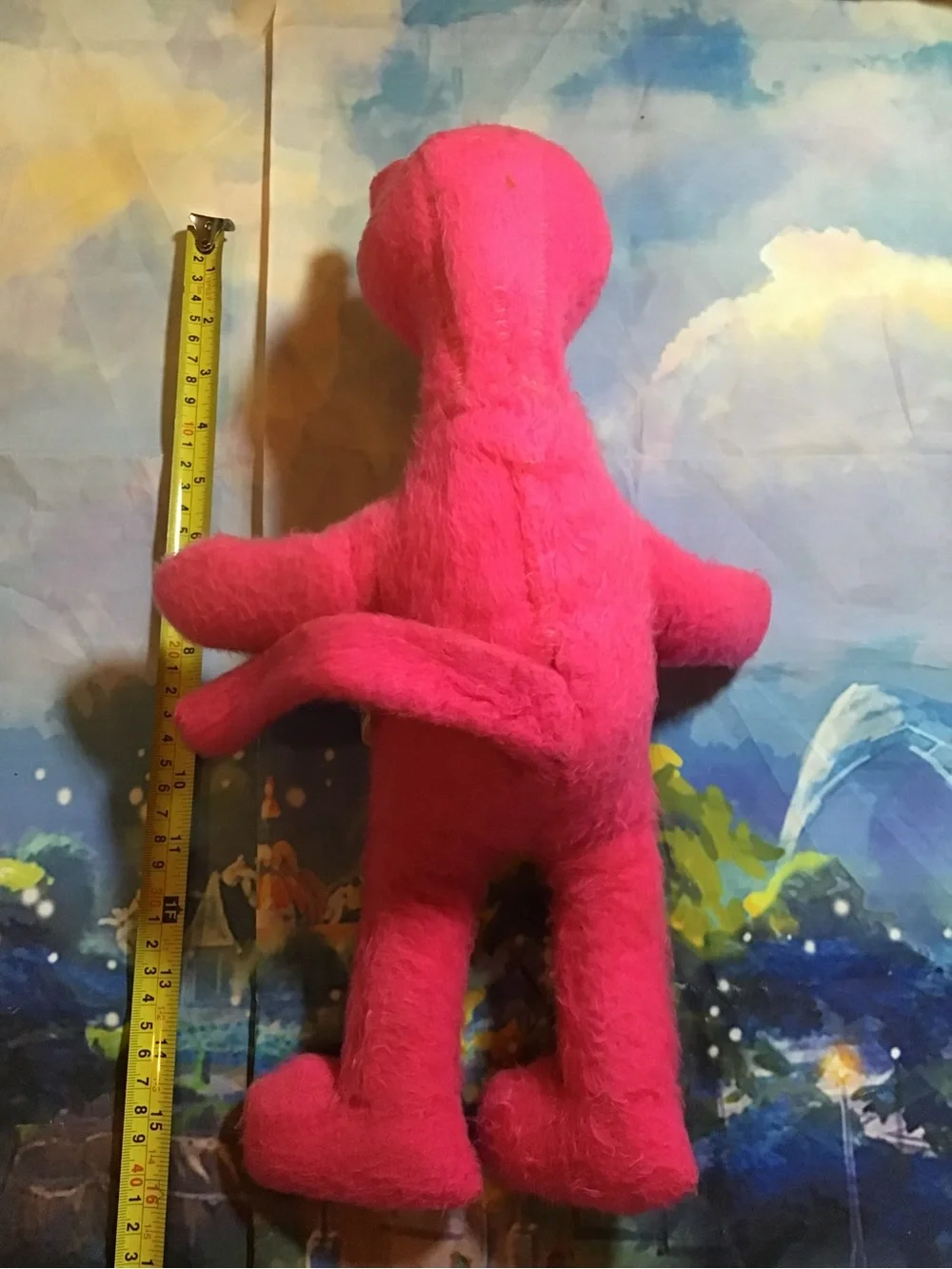 Vintage 1964 mighty star pink panther plush -Preowned